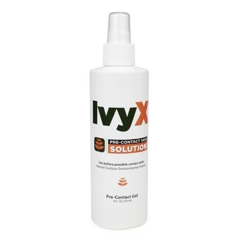 CoreTex Ivy X Pre-Contact Poison Ivy Hautschutzspray - 8oz Flasche mit Schutzlösung zur Vorbeugung von juckenden Ausschlägen - Wirkt auch gegen Gifteiche und Giftsumach - Schnelltrocknende & kreidefreie Formel