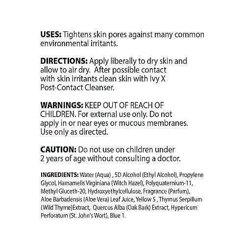 CoreTex Ivy X Pre-Contact Poison Ivy Wipes – 25 Einwegtücher zum Schutz vor Giftefeu, Gifteiche und Giftsumach – Schnelltrocknend & puderfrei