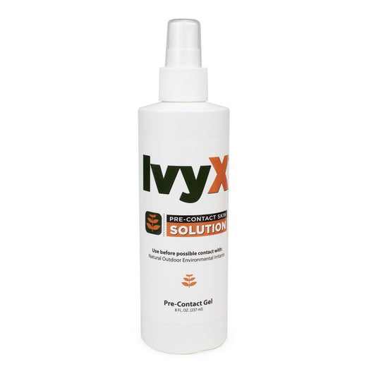 CoreTex Ivy X Pre-Contact Poison Ivy Hautschutzspray - 8oz Flasche mit Schutzlösung zur Vorbeugung von juckenden Ausschlägen - Wirkt auch gegen Gifteiche und Giftsumach - Schnelltrocknende & kreidefreie Formel