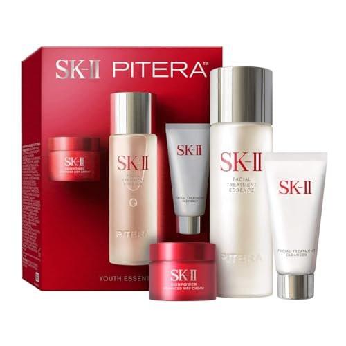 SK-II Youth Essentials Hautpflege-Set – Gesichtsreiniger, Gesichtssenz & SKINPOWER Creme – Anti-Aging-Set zur Reduzierung von feinen Linien und Verbesserung unebener Hautstruktur (3-teilig)