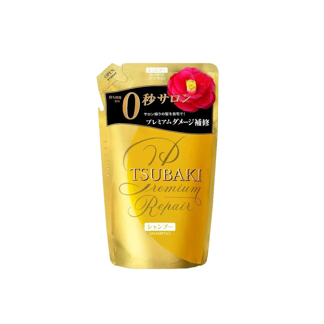 TSUBAKI Premium Repair Haar-Shampoo Nachfüllpack 330 ml – Für normales, trockenes oder feines Haar