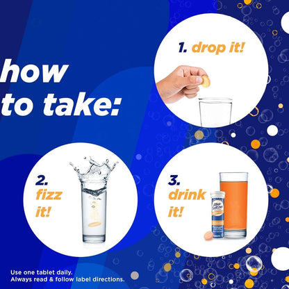 Alka-Seltzer Energy Boost: Koffein & Guarana, B-Vitamine, Unterstützt geistige Wachsamkeit und körperliche Energie, tägliches Energiepräparat, Brausetabletten, zuckerfrei, tropischer Punschgeschmack, 30 Stück