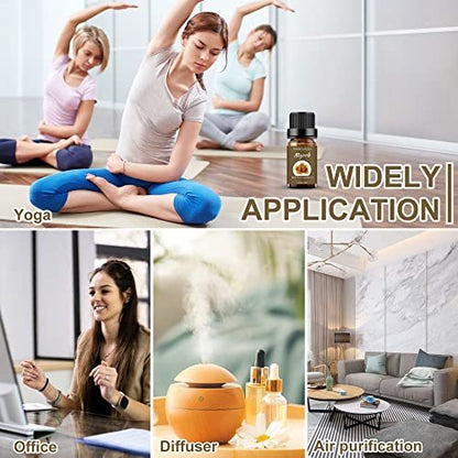 Sedbuwza Myrrhe & Weihrauch Ätherisches Öl Set, Myrrhe Duftöl Weihrauch Duftöl für Diffuser, Aromatherapie, Massage, Seife, Kerzenherstellung 2 x 10 ml