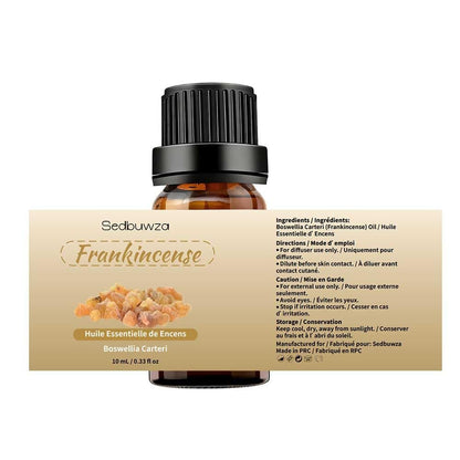 Sedbuwza Myrrhe & Weihrauch Ätherisches Öl Set, Myrrhe Duftöl Weihrauch Duftöl für Diffuser, Aromatherapie, Massage, Seife, Kerzenherstellung 2 x 10 ml