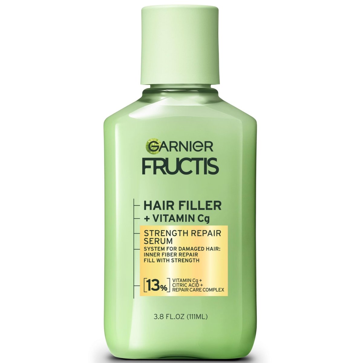 Garnier Fructis Hair Filler Stärke-Repair Serum Behandlung mit Vitamin Cg – Haarserum für geschwächtes, geschädigtes Haar und Spliss, 3,8 Fl Oz