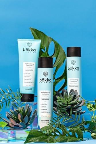 Bokka Botanika Plant Powered Color Care Replenishing Moisture Shampoo 10,1 oz / 300 ml – Feuchtigkeitsspendender Farbschutz-Shampoo