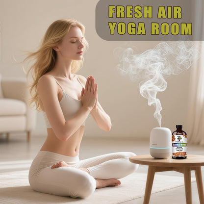 Sandelholz Ätherisches Öl – Warmes Sandelholzöl für Diffuser, DIY Kerzen, Seife, Luftbefeuchter, Yoga, Geschenk – 120 ml