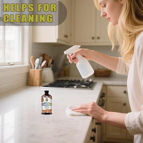 Sandelholz Ätherisches Öl – Warmes Sandelholzöl für Diffuser, DIY Kerzen, Seife, Luftbefeuchter, Yoga, Geschenk – 120 ml