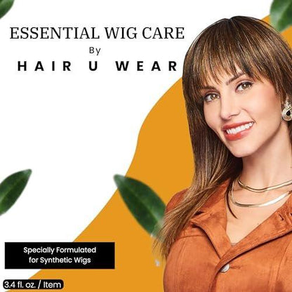 Shampoo & Conditioner Set mit Haarpflegespray - Pflege für synthetische Perücken, Haarteile & Extensions, 8 Fl Oz (Set)