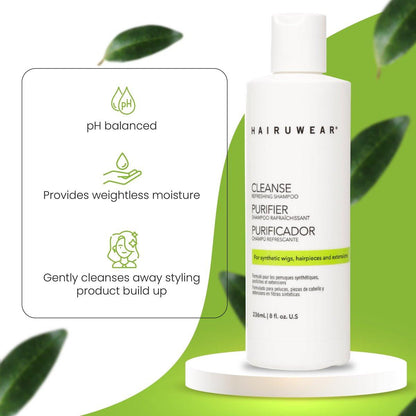 Shampoo & Conditioner Set mit Haarpflegespray - Pflege für synthetische Perücken, Haarteile & Extensions, 8 Fl Oz (Set)