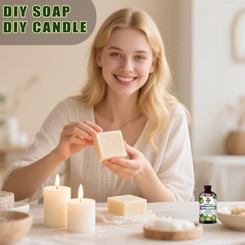 Bergamot Ätherisches Öl – Stimmungsaufhellendes Bergamotteöl für Diffuser, DIY-Kerzen, Seife, Luftbefeuchter, Zuhause, Geschenk – 120 ml (4 fl oz) – GV77ZF