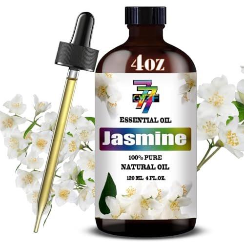 Jasmin ätherisches Öl – Jasmin Öl für Diffuser, DIY Kerzen, Seife, Luftbefeuchter, Schlafzimmer, Geschenk – Jasmin Duftöl 120 ml – GV77ZF