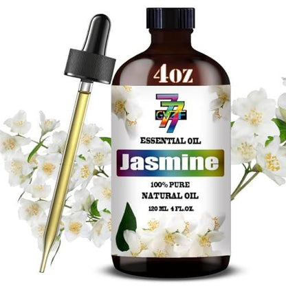 Jasmin ätherisches Öl – Jasmin Öl für Diffuser, DIY Kerzen, Seife, Luftbefeuchter, Schlafzimmer, Geschenk – Jasmin Duftöl 120 ml – GV77ZF