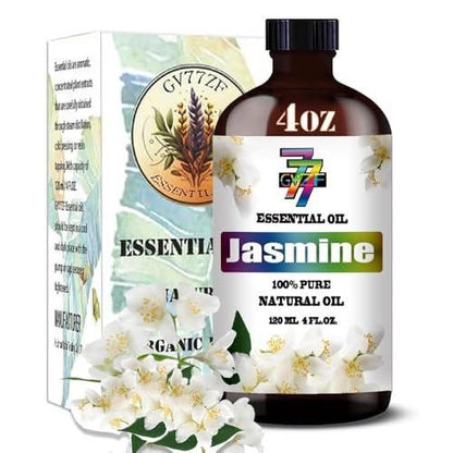 Jasmin ätherisches Öl – Jasmin Öl für Diffuser, DIY Kerzen, Seife, Luftbefeuchter, Schlafzimmer, Geschenk – Jasmin Duftöl 120 ml – GV77ZF