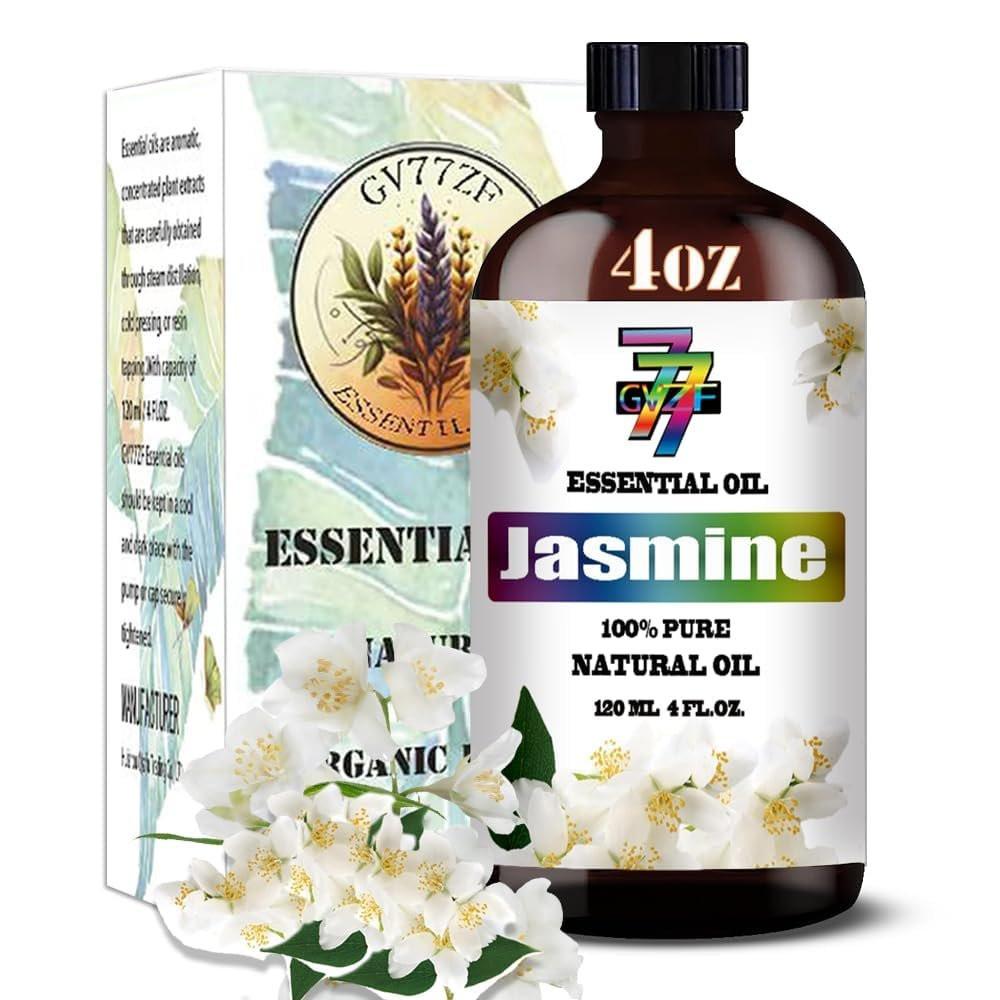 Jasmin ätherisches Öl – Jasmin Öl für Diffuser, DIY Kerzen, Seife, Luftbefeuchter, Schlafzimmer, Geschenk – Jasmin Duftöl 120 ml – GV77ZF