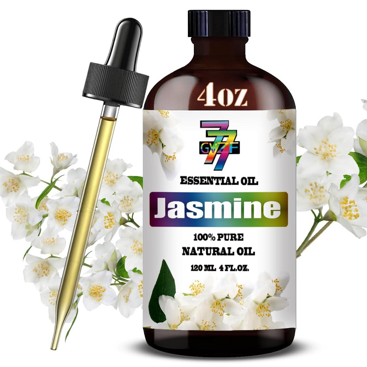 Jasmin ätherisches Öl – Jasmin Öl für Diffuser, DIY Kerzen, Seife, Luftbefeuchter, Schlafzimmer, Geschenk – Jasmin Duftöl 120 ml – GV77ZF