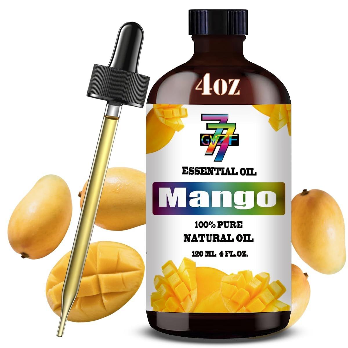 Mango Ätherisches Öl – Tropisches Mangoöl für Diffuser, DIY-Kerzen, Seife, Luftbefeuchter, Bad, Geschenk – 120 ml