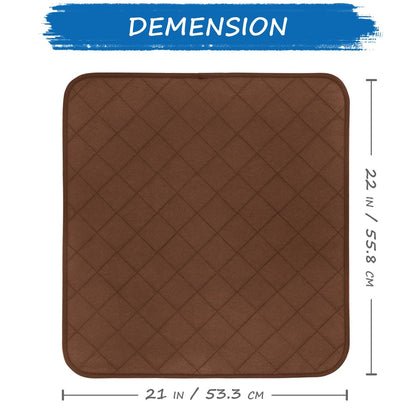 Wasserdichte Inkontinenz-Schutzbezüge für Stühle, Waschbar, 22" x 21", 2er-Pack, Braun