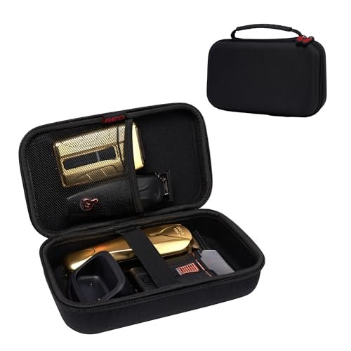 RED by Kiss Herrenpflege-Organizer-Tasche für Reisen, schwarz – EVA-Kosmetiktasche mit Hartreißverschluss, Tragegriff und wasserabweisendem Außenmaterial