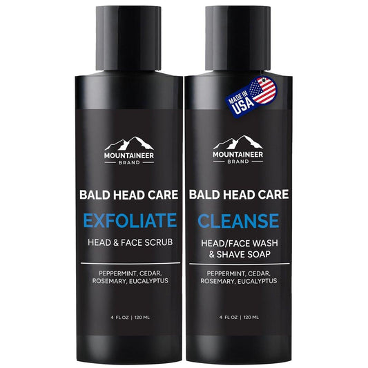 Mountaineer Brand Kopfhautpeeling & Shampoo für Männer – Glatzenpflege mit frischem, natürlichem Duft – Peeling & Feuchtigkeitspflege – 118 ml
