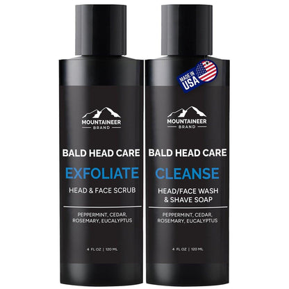 Mountaineer Brand Kopfhautpeeling & Shampoo für Männer – Glatzenpflege mit frischem, natürlichem Duft – Peeling & Feuchtigkeitspflege – 118 ml