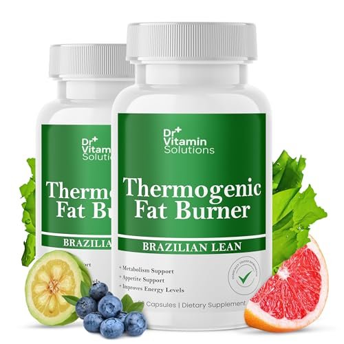 Thermischer Fatburner für Frauen und Männer – Appetitzügler zur Gewichtsabnahme – mit Grüntee-Extrakten gegen Blähungen – Stoffwechsel-Booster – 2er-Pack