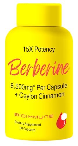 BioImmune Berberin-Komplex mit Ceylon-Zimt für synergistische Wirkung und verbesserte Aufnahme, 90 Kapseln