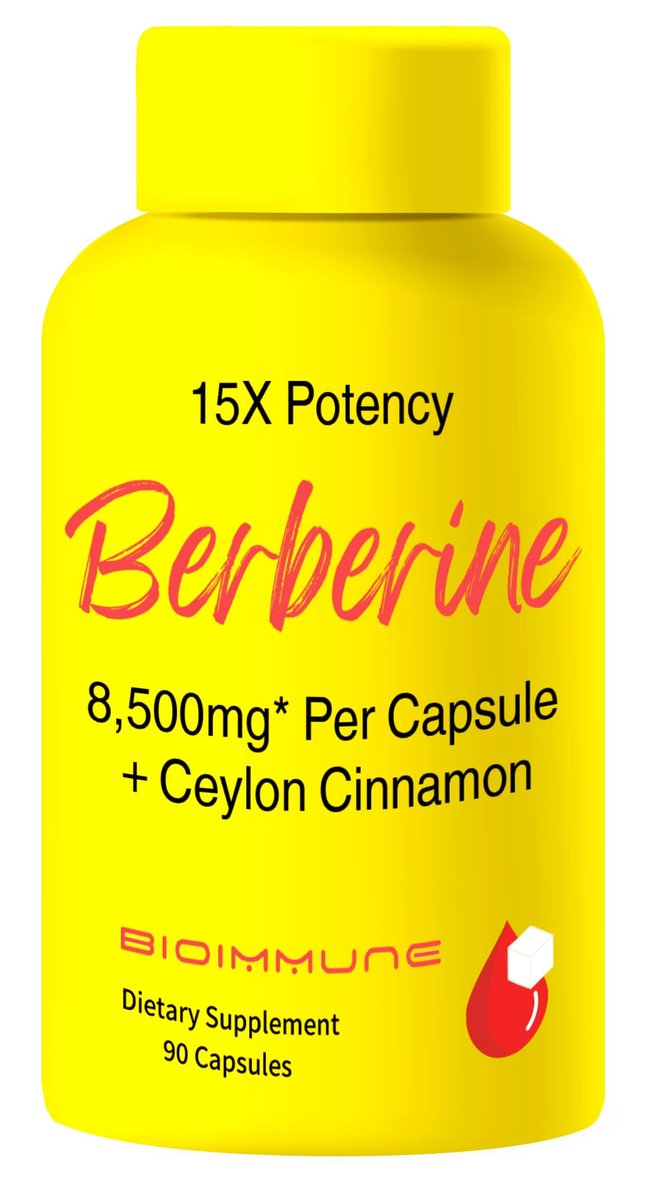 BioImmune Berberin-Komplex mit Ceylon-Zimt für synergistische Wirkung und verbesserte Aufnahme, 90 Kapseln