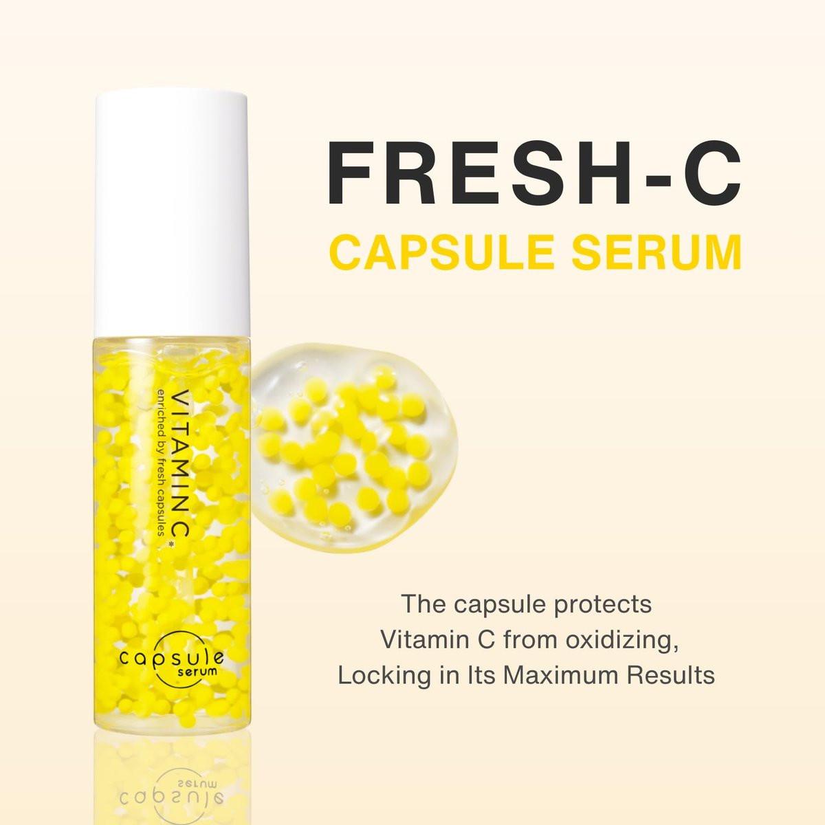 Capsule Serum Vitamin C Serum – 30 ml Konzentrat gegen raue, stumpfe und trockene Haut