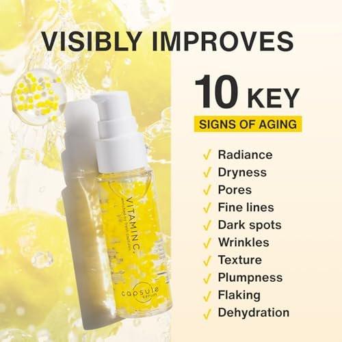 Capsule Serum Vitamin C Serum – 30 ml Konzentrat gegen raue, stumpfe und trockene Haut