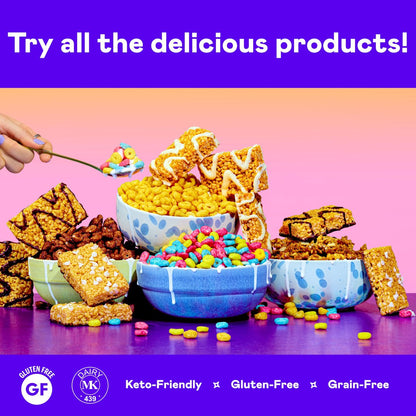 Magic Spoon Treats - 8 Glutenfreie Proteinriegel, Schokolade Erdnussbutter - High Protein Glutenfreier Snack - Zucker- & Getreidefreier Protein-Cerealienriegel - Low Carb & Keto-freundlich - Gesunde Snacks