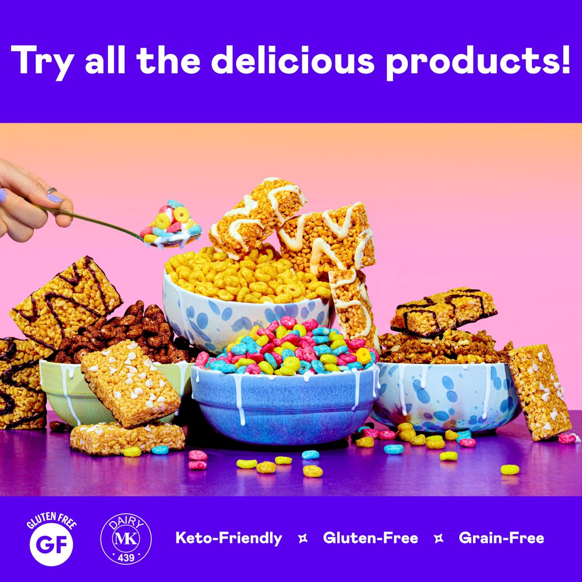 Magic Spoon Treats - 8 Proteinriegel, S'mores - High Protein, Glutenfrei, Zuckerfrei, Keto-freundlich - Gesunde Snacks für Erwachsene