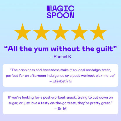 Magic Spoon Treats - 8 Glutenfreie Proteinriegel, Schokolade Erdnussbutter - High Protein Glutenfreier Snack - Zucker- & Getreidefreier Protein-Cerealienriegel - Low Carb & Keto-freundlich - Gesunde Snacks