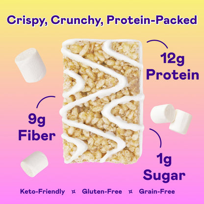 Magic Spoon Treats – 8 glutenfreie Proteinriegel, Marshmallow – High-Protein-Snack, zucker- und getreidefrei, kohlenhydratarm & keto-freundlich – gesunde Snacks für Erwachsene