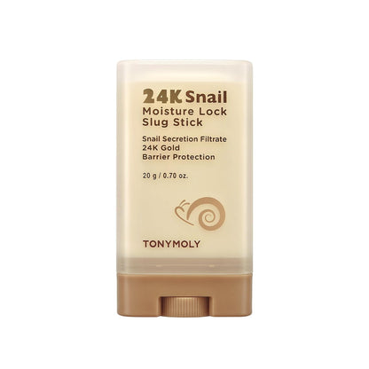 TONYMOLY 24K Snail Moisture Facial Stick 20g – Hydrierender Multi-Balm mit Schneckenschleim & 24K Gold für strahlende Haut, Anti-Aging Hautpflege, Feuchtigkeitssperre, Koreanische Hautpflege