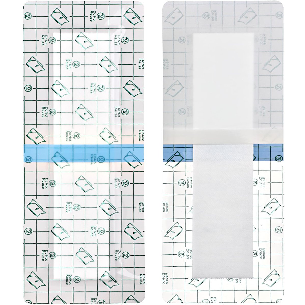 14-teiliges wasserdichtes Langpflaster 4"x12" für Knie- und Hüftoperationen, postoperative Wundversorgung, große Schnitte, selbstklebend, sicherer Halt
