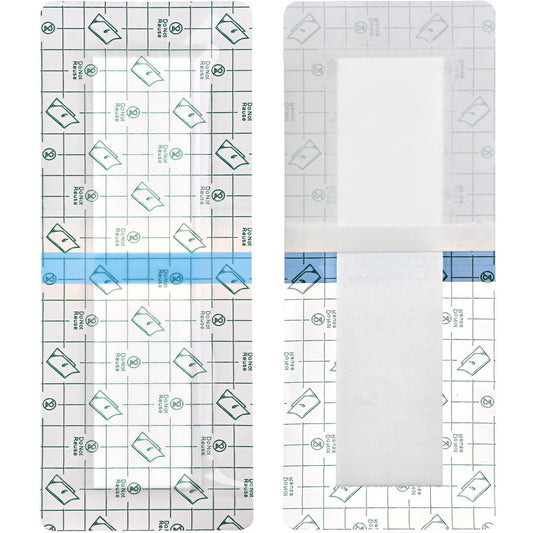 14-teiliges wasserdichtes Langpflaster 4"x12" für Knie- und Hüftoperationen, postoperative Wundversorgung, große Schnitte, selbstklebend, sicherer Halt