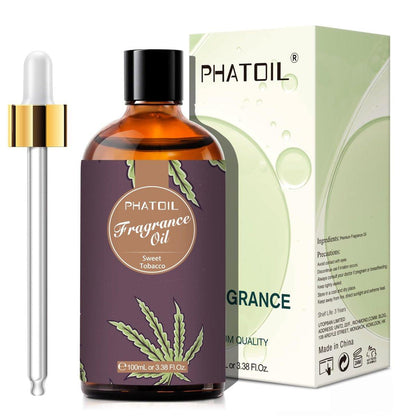 PHATOIL süßes Tabak Duftöl 100ml – Aromatherapie Öl für Diffuser, Kerzen- und Seifenherstellung