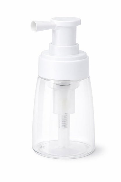 Barber Puderflasche Sprühflasche - zum Auftragen von Talk und Puder - Leere Puderpufferflasche Reise-Kosmetikgebläse, nachfüllbarer Haarfaser-Applikator für Salon, Zuhause, Schönheit - Weiß