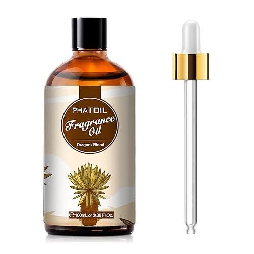 PHATOIL Drachenblut Duftöl 100ml – 3,38 Fl Oz für Aromatherapie, Diffuser, DIY Kerzen & Seifenherstellung