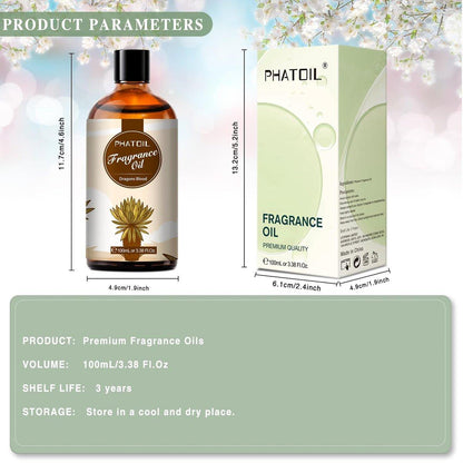PHATOIL Drachenblut Duftöl 100ml – 3,38 Fl Oz für Aromatherapie, Diffuser, DIY Kerzen & Seifenherstellung