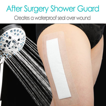14 Stücke Wasserdichte Duschschutz-Bandage 4x10 Zoll für Knie- und Hüftoperationen, große Wunden, Inselverband mit Kleberand