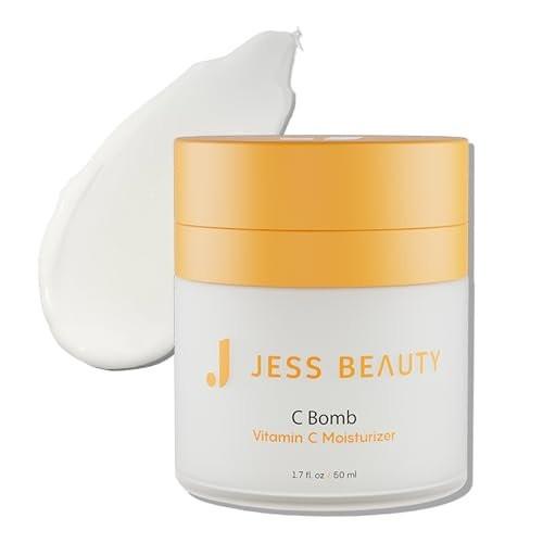 JESS BEAUTY C Bomb Vitamin C Gesichtscreme – Feuchtigkeitsspendend & Ausgleichend für Einen Ebenmäßigen Hautton 1,7 fl oz