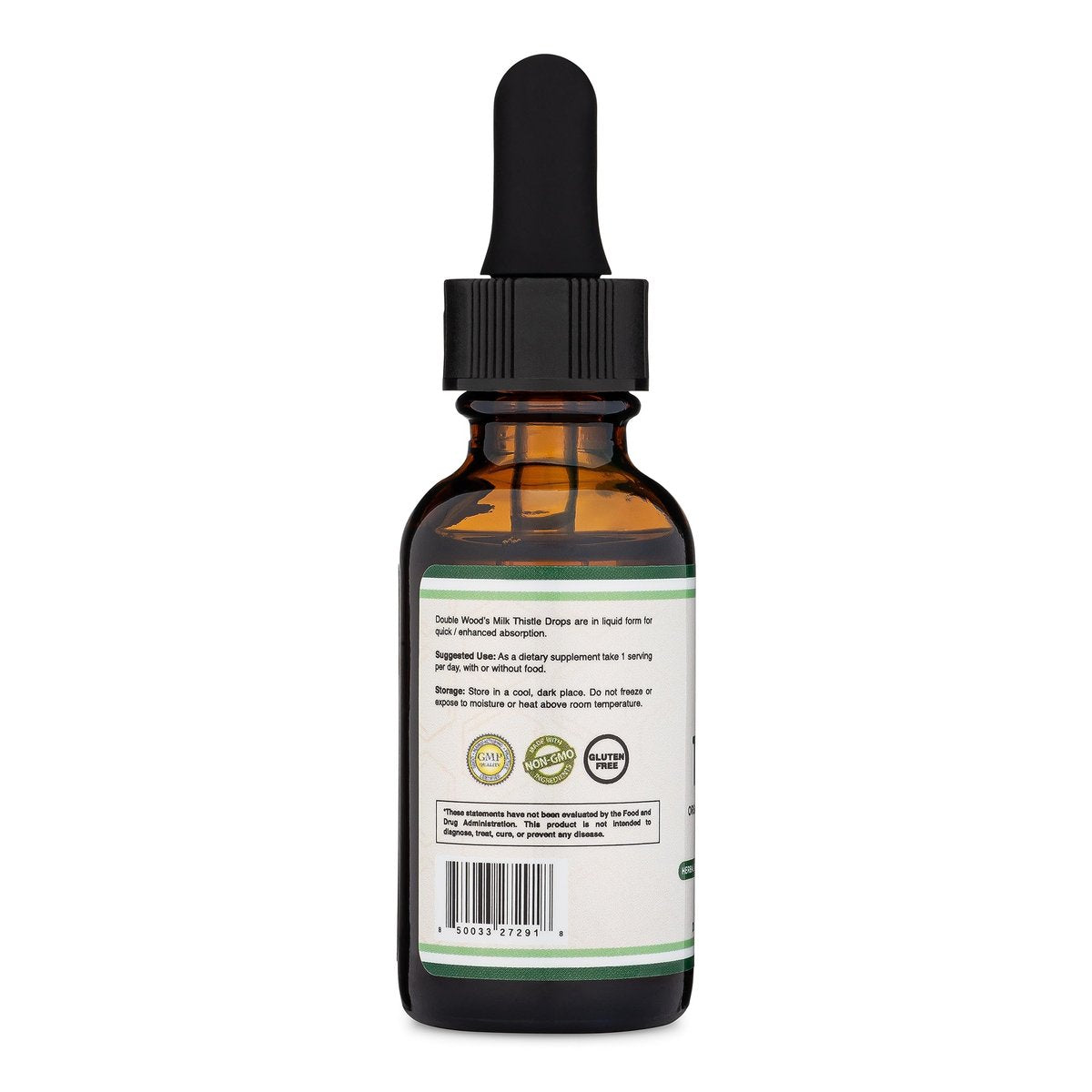 Mariendistel Tropfen Bio - Leberreinigung & Entgiftung 1 FL OZ (30 Portionen) - Vegan, Nicht-GVO, Glutenfrei - Perfekt für Tee von Double Wood