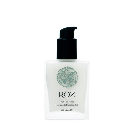 RŌZ Leave-In Conditioner – Leichtes Milch-Haar-Serum & Hitzeschutz für feines, lockiges & welliges Haar | Feuchtigkeitsspendend, glättend, gegen Frizz | Silikonfrei, farbsicher | 100 ml