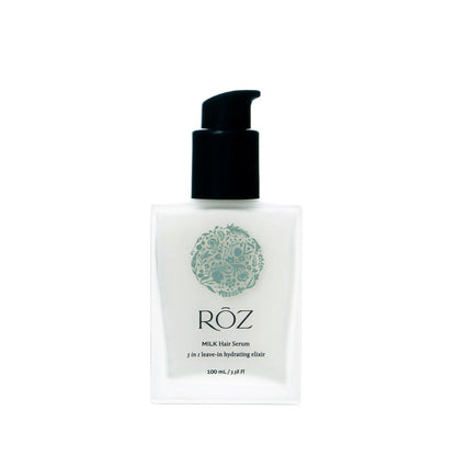 RŌZ Leave-In Conditioner – Leichtes Milch-Haar-Serum & Hitzeschutz für feines, lockiges & welliges Haar | Feuchtigkeitsspendend, glättend, gegen Frizz | Silikonfrei, farbsicher | 100 ml