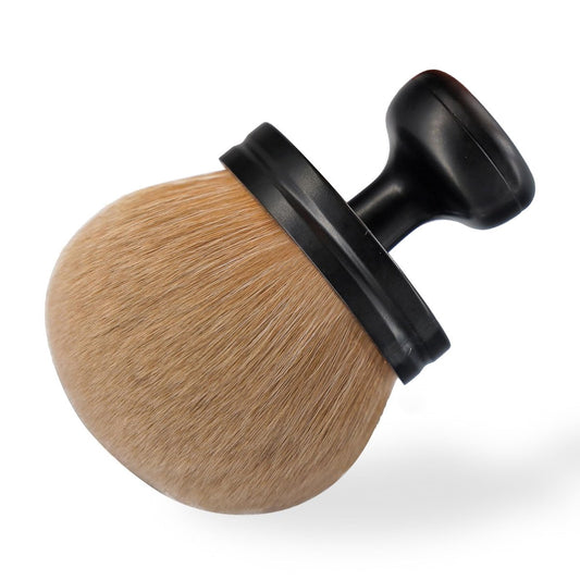 DRIPOO Big Self Tanning Blend Brush – Extra Großer Kabuki-Pinsel für Selbstbräuner, Foundation, Puder, Bronzer, Rouge, Lidschatten – Gesichts- und Körperpinsel (Schwarz)