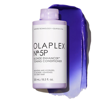 Olaplex Nº.5P Blonde Enhancer Purple Toning Conditioner – Neutralisiert Gelbstich, stärkt & repariert geschädigtes Haar, 250 ml