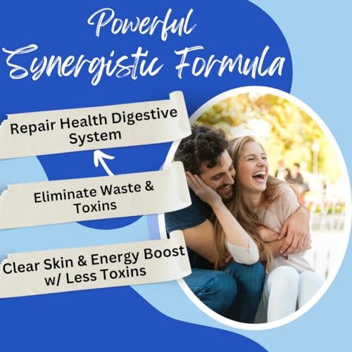 BioImmune Slimtox™ Organic 15-Tage-Darmreinigung & Detox für flachen Bauch, weniger Blähungen & Kilos mit Probiotika – Verstopfungslinderung – spült Giftstoffe aus, steigert Energie
