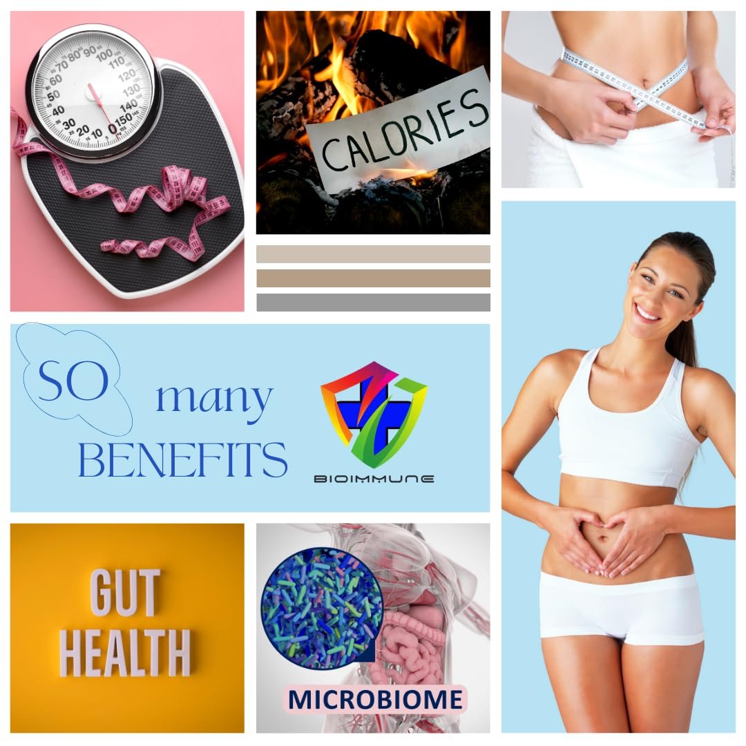 BioImmune Slimtox™ Organic 15-Tage-Darmreinigung & Detox für flachen Bauch, weniger Blähungen & Kilos mit Probiotika – Verstopfungslinderung – spült Giftstoffe aus, steigert Energie